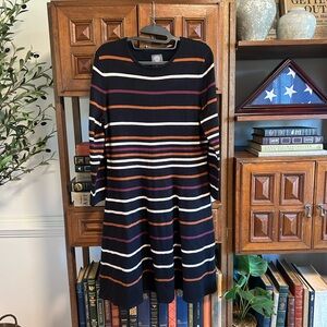 Vince Camuto Multicolor Striped Knit Dress